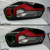 2023+ BMW G87 M2 Tail Light Side Marker Reflector Pre-cut Overlay Smoked